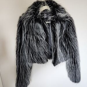 bebe faux fur size S